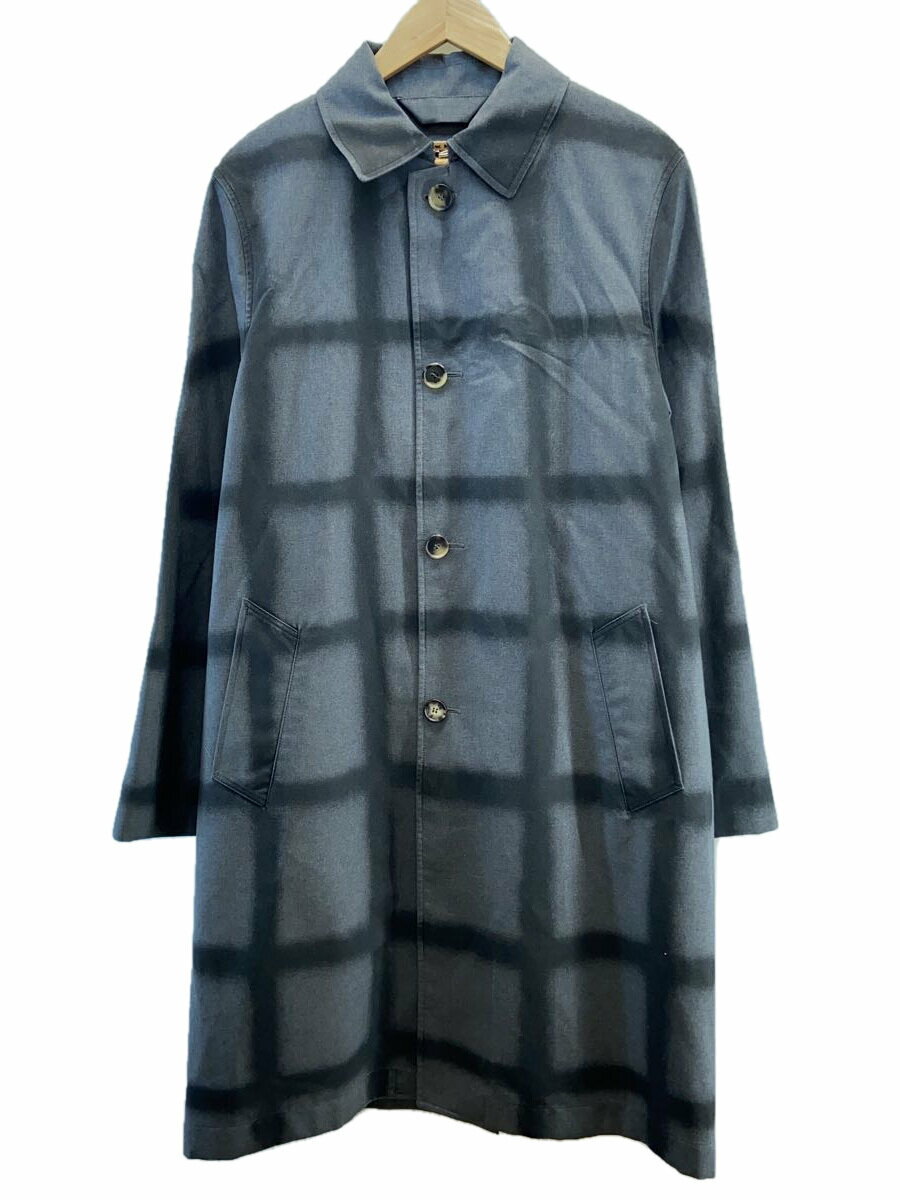 【中古】MARNI◆21AW/ステンカラーコート/46/ウール/GRY/チェック/TUMU0049PU【メンズウェア】