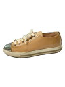 【中古】MIU MIU◆ローカットスニーカー/36.5/BEG【シューズ】