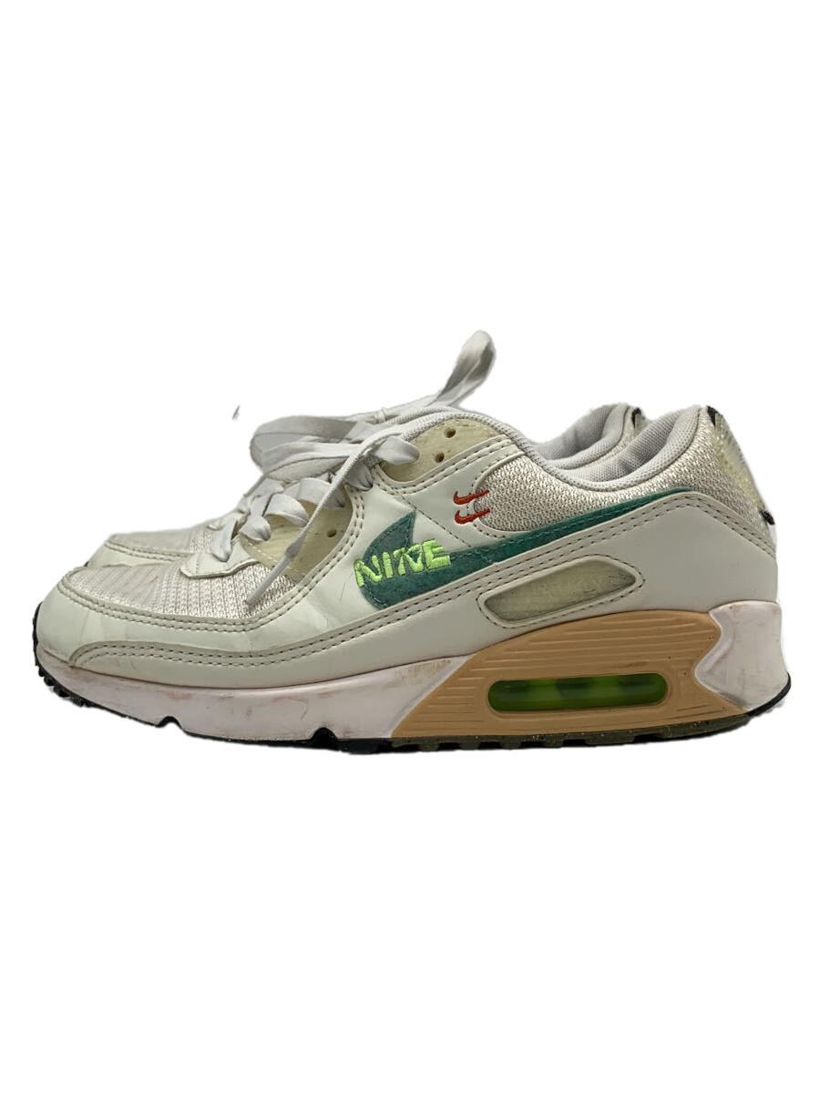 【中古】NIKE◆AIR MAX 90 SE_エアマックス90 SE/24cm/WHT【シューズ】