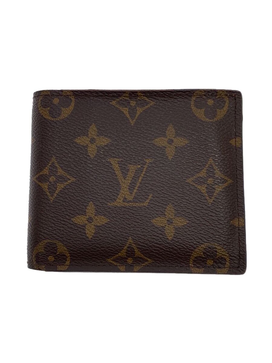 Rakuten - 【中古】LOUIS VUITTON◆ポルト・フォイユ・マルコNM_モノグラム・キャンバス_BRW/PVC/BRW/総柄/メンズ【服飾雑貨他】