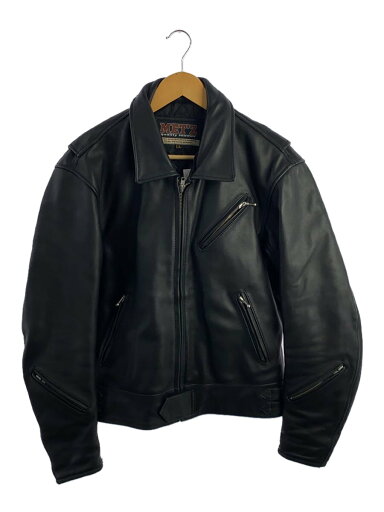 【中古】METZ quality leather/レザージャケット・ブルゾン/LL/牛革/BLK/無地【メンズウェア】 【中古】METZ quality leather/レザージャケット・ブルゾン/LL/牛革/BLK/無地【メンズウェア】