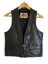 【中古】Schott◆ベスト/S/レザー/BLK【メンズウェア】(4)