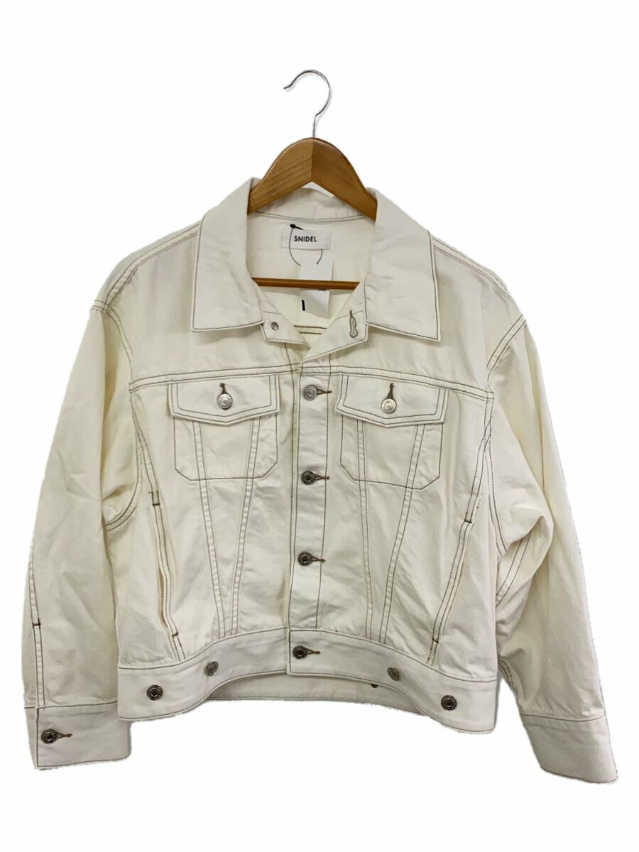 【中古】SNIDEL◆Gジャン/one/コットン/WHT/SWFJ221039//【レディースウェア】