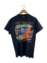 【中古】BROCKUM◆USA製/RAGE AGAINST THE MACHINE BURNING/Tシャツ/L/コットン/BLK【メンズウェア】
