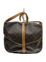 【中古】LOUIS VUITTON◆1)ソミュール30_モノグラム・キャンバス_BRW/PVC/BRW【バッグ】