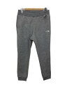 【中古】THE NORTH FACE◆HEATHER SWEAT PANT_ヘザースウェットパンツ/L/ポリエステル/GRY/無地【メンズウェア】