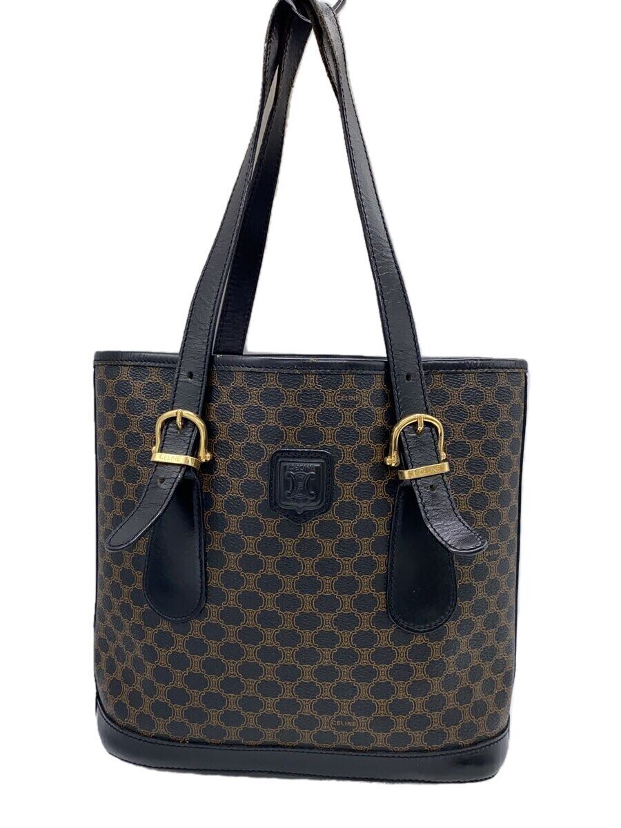 CELINE - 【中古】CELINE◆トートバッグ/--/BLK/総柄【バッグ】