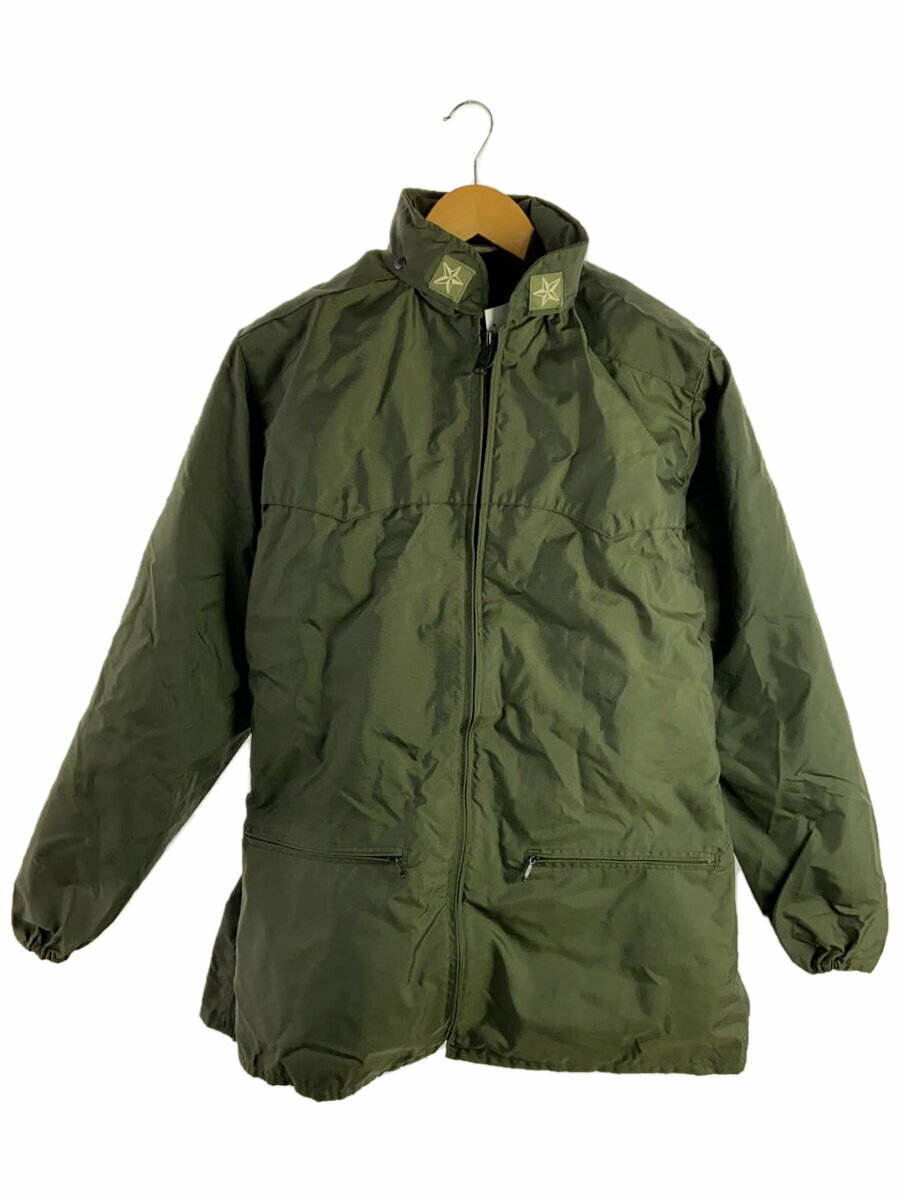 【中古】MILITARY◆80s/イタリア軍/ライナー付コート/L/ナイロン/KHK/無地【メンズウェア】