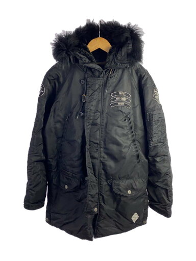【中古】Schott◆フライトジャケット/M/ナイロン/BLK/3112032/袖口汚れ有り【メンズウェア】 【中古】Schott◆フライトジャケット/M/ナイロン/BLK/3112032/袖口汚れ有り【メンズウェア】