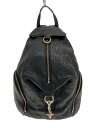 【中古】REBECCA MINKOFF◆リュック/レザー/BLK【バッグ】
