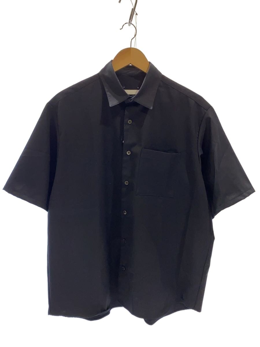 SOPHNET.◆SUMMER STRETCH WOOL S/S SHIRT/S/ポリエステル/ブラック/SOPH-250017//