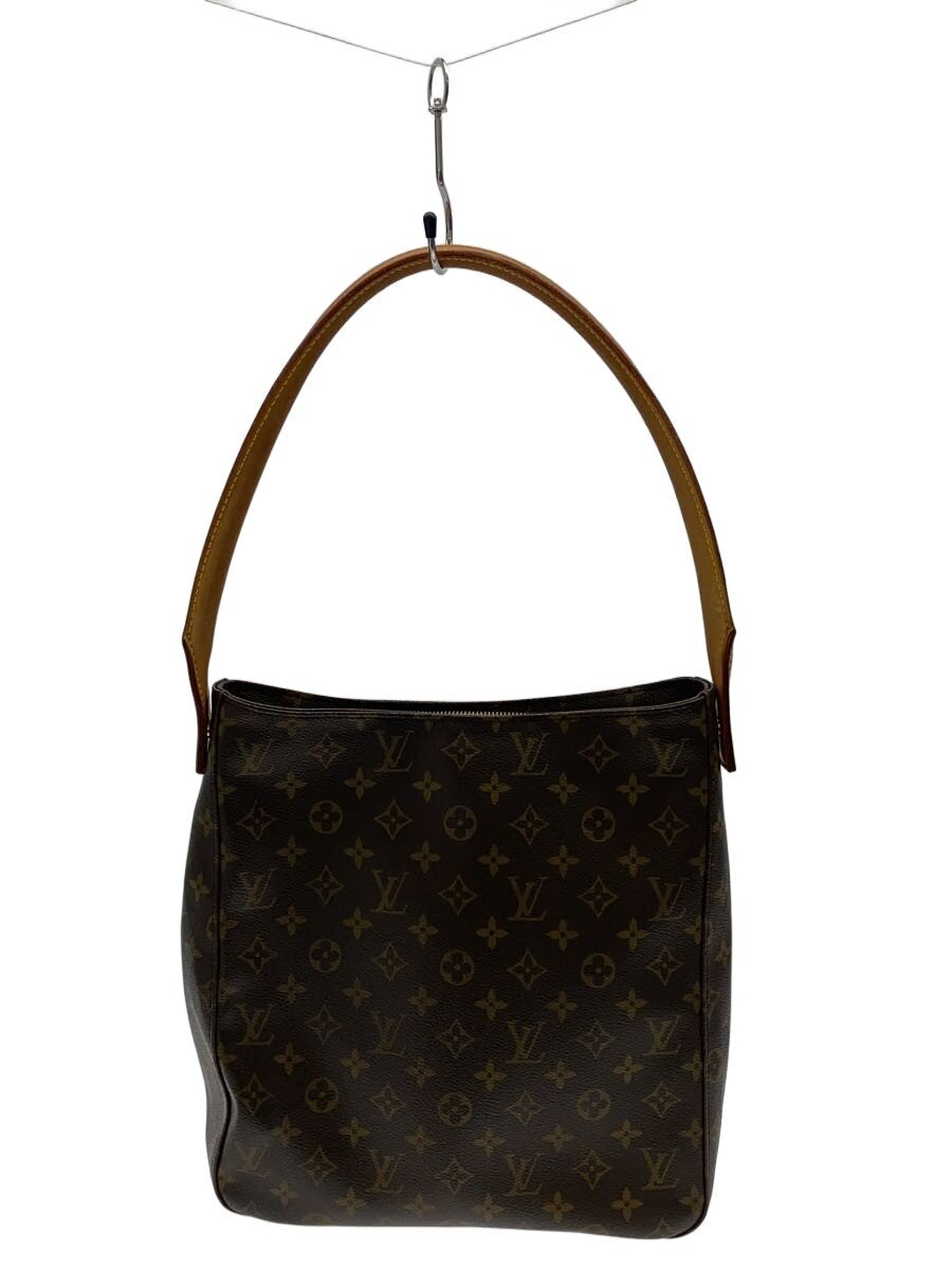 LOUIS VUITTON◆ルーピングGM_モノグラム・キャンバス/PVC/BRW/総柄