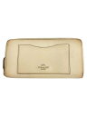 【中古】COACH◆長財布_オールレザー/レザー/CRM/無地/レディース【服飾雑貨他】
