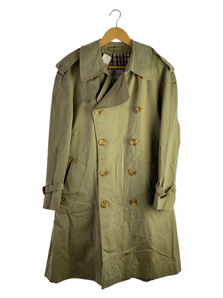 【中古】Aquascutum◆トレンチコート/38/コットン/BEG/汚れ考慮【メンズウェア】