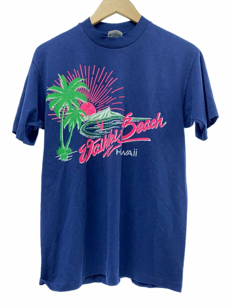 【中古】Hanes◆Tシャツ/L/コットン/NVY//【メンズウェア】