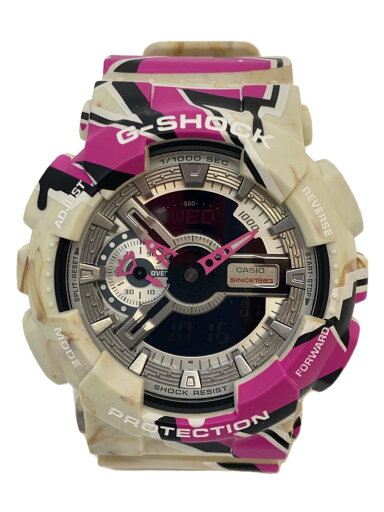 【中古】CASIO◆クォーツ腕時計_G-SHOCK/デジアナ/ラバー/IVO/WHT/プラスチック【服飾雑貨他】 【中古】CASIO◆クォーツ腕時計_G-SHOCK/デジアナ/ラバー/IVO/WHT/プラスチック【服飾雑貨他】