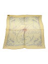 【中古】HERMES◆プチカレ/スカーフ/シルク/YLW/総柄/レディース【服飾雑貨他】(4)