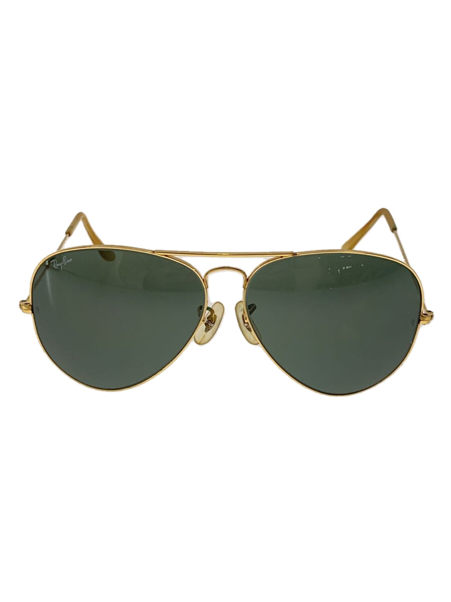 【中古】Ray-Ban◆サングラス/--/GLD/GRN/メンズ/GF1779【服飾雑貨他】