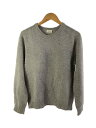 【中古】CELINE◆ニット/クルーネック/L/カシミア100/GRY/2A082384D【レディースウェア】