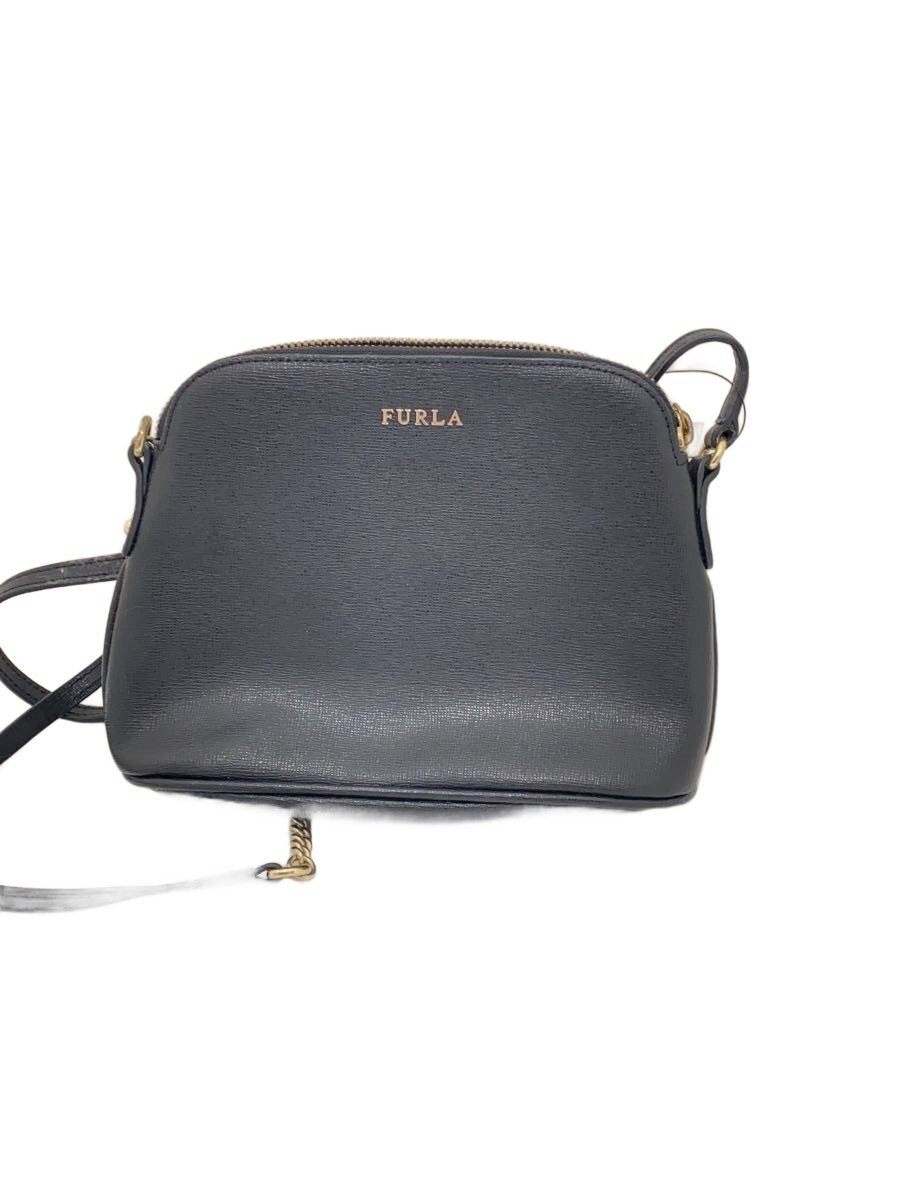 Furla - 【中古】FURLA◆ショルダーバッグ/PVC/BLK【バッグ】