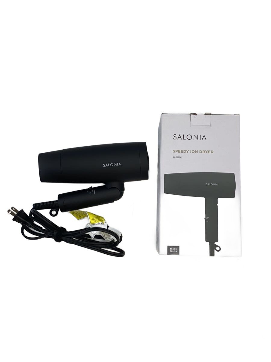 【中古】SALONIA◆ドライヤー・ヘアアイロン スピーディーイオンドライヤー SL-013BK [BLACK]//【家電・ビジュアル・オーディオ】