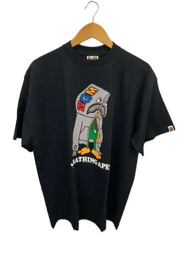 【中古】A BATHING APE◆Tシャツ/XL/コットン/BLK【メンズウェア】 【中古】A BATHING APE◆Tシャツ/XL/コットン/BLK【メンズウェア】