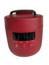 【中古】siroca(Auc Sale)◆圧力鍋/容量:2L/RED/SP-2DS271【キッチン用品】