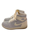 【中古】NIKE◆エア ジョーダン 1 HIGH OG クラフト/変色汚れ多数有/26.5cm/GRY【シューズ】(4)