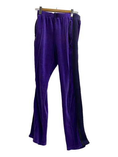 【中古】Needles◆Narrow Track Pant/ボトム/S/ベロア/パープル/汚れ有/NS253【メンズウェア】 【中古】Needles◆Narrow Track Pant/ボトム/S/ベロア/パープル/汚れ有/NS253【メンズウェア】