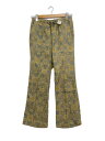 【中古】Needles◆STRING BOOT-CUT PANT/着用感有/ブーツカットパンツ/XS/NVY/総柄/OT192【レディースウェア】