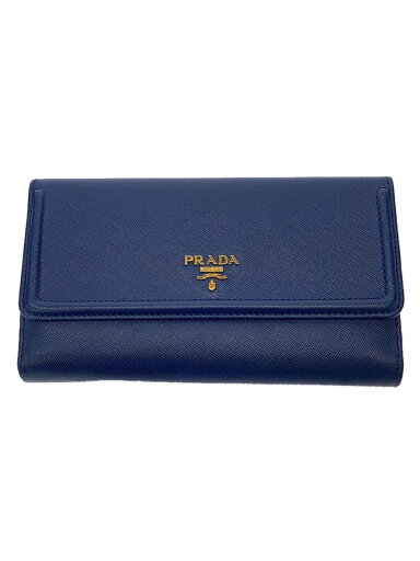 【中古】PRADA◆長財布/レザー/BLU/レディース/サフィーノ【服飾雑貨他】 【中古】PRADA◆長財布/レザー/BLU/レディース/サフィーノ【服飾雑貨他】