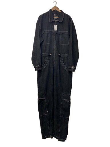 【中古】KARL KANI◆オールインワン/XL/コットン/BLK【メンズウェア】 【中古】KARL KANI◆オールインワン/XL/コットン/BLK【メンズウェア】
