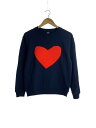 【中古】Alexander McQueen◆ハート/スウェット/XS/コットン/NVY/無地/THCQ-GA1-2012【レディースウェア】