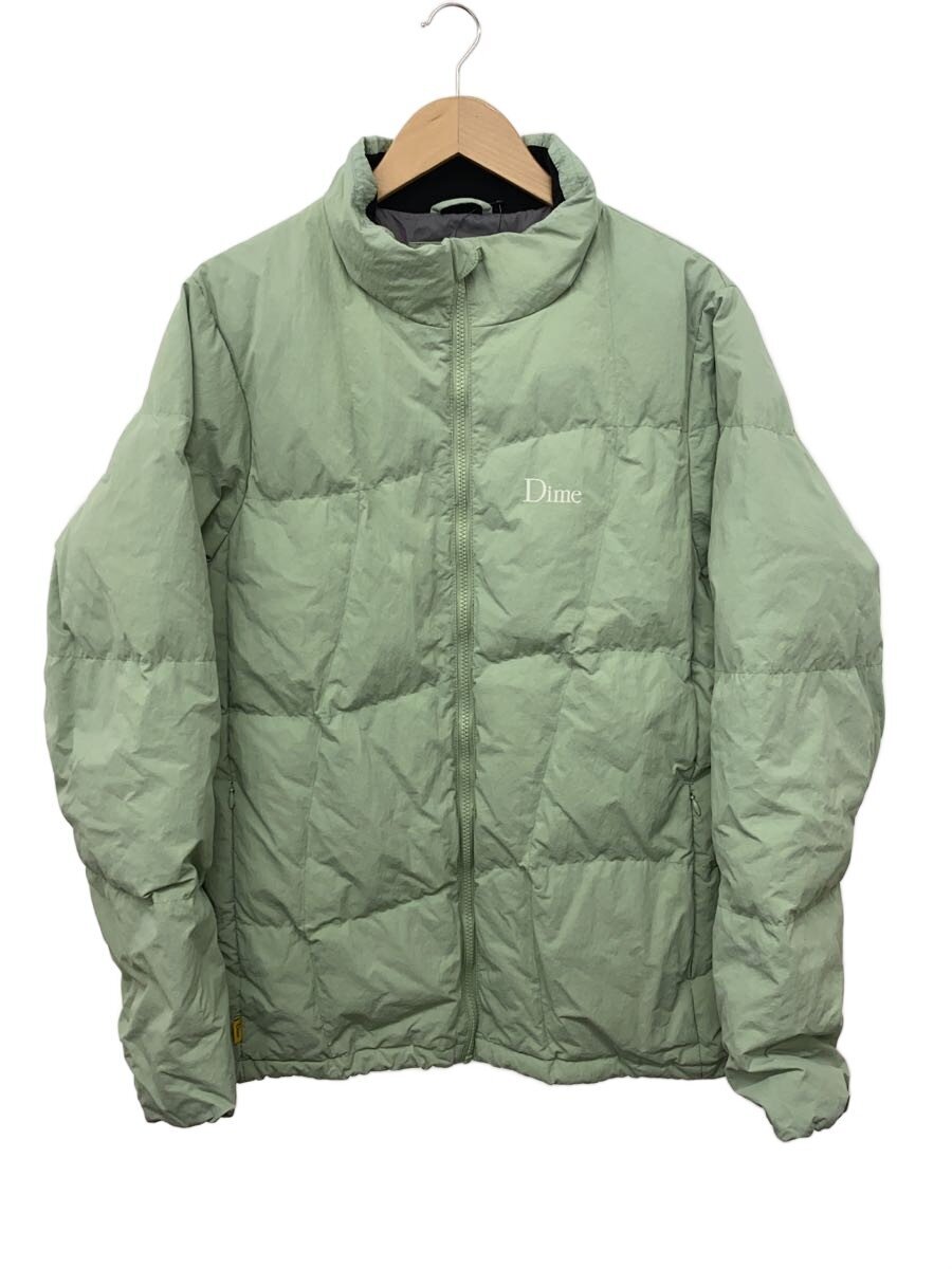 【中古】Dime◆Contrast Puffer Jacket/ダウンジャケット/L/ナイロン/GRN/無地/CA59648【メンズウェア】