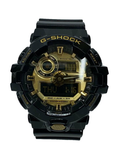 【中古】CASIO◆腕時計/アナログ/GLD/BLK/GA-710GB【服飾雑貨他】 【中古】CASIO◆腕時計/アナログ/GLD/BLK/GA-710GB【服飾雑貨他】