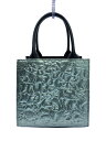【中古】坂本/キューブバッグ_アクアの湖面/蒔絵/銀色粉/BLK【バッグ】