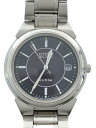 【中古】CITIZEN◆クォーツ腕時計/アナログ/ステンレス/BLK/SLV/e111-s27161【服飾雑貨他】