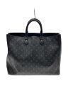 【中古】LOUIS VUITTON◆グラン・サック_モノグラム・エクリプス_BLK/PVC/BLK/総柄【バッグ】