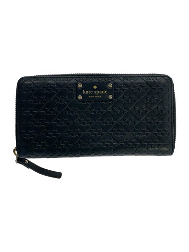 【中古】kate spade new york◆ラウンドジップ/スペード型押し/長財布/レザー/ブラ/総柄/レディース/WLRU2517【服飾雑貨他】 【中古】kate spade new york◆ラウンドジップ/スペード型押し/長財布/レザー/ブラ/総柄/レディース/WLRU2517【服飾雑貨他】