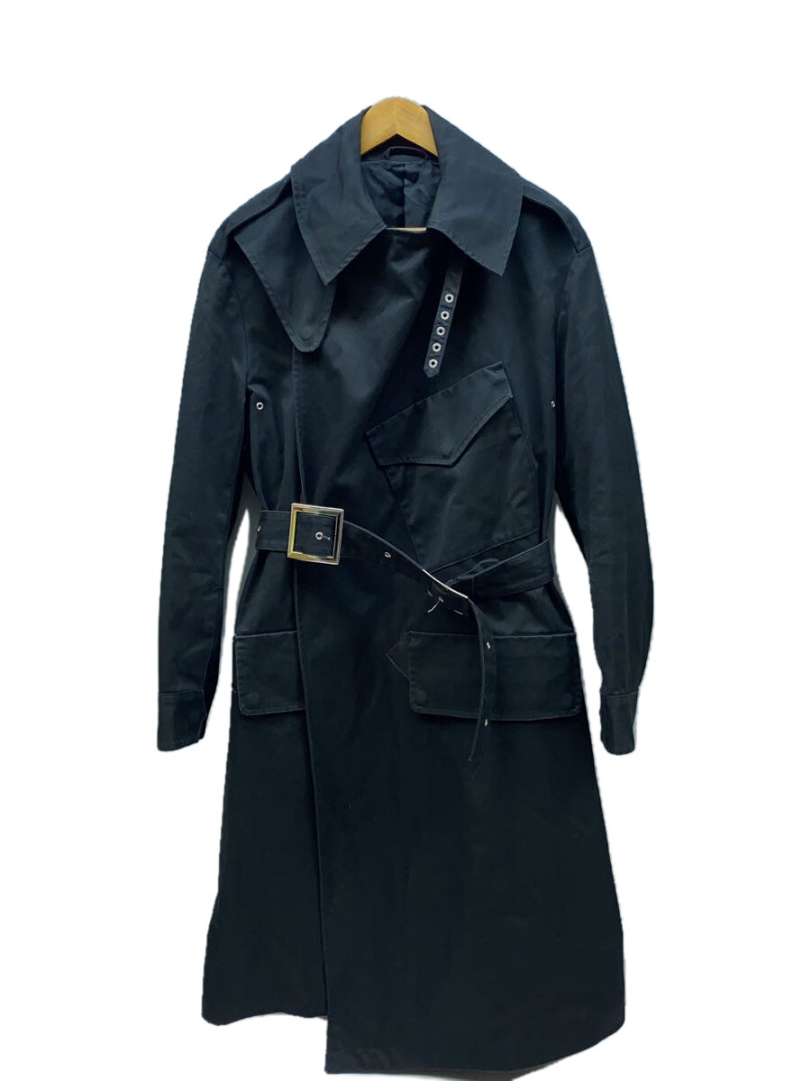 【中古】YUKI HASHIMOTO◆19AW/MOTOCYCLE COAT/モーターサイクル/トレンチコート/44/BLK/192-01-0401B【メンズウェア】