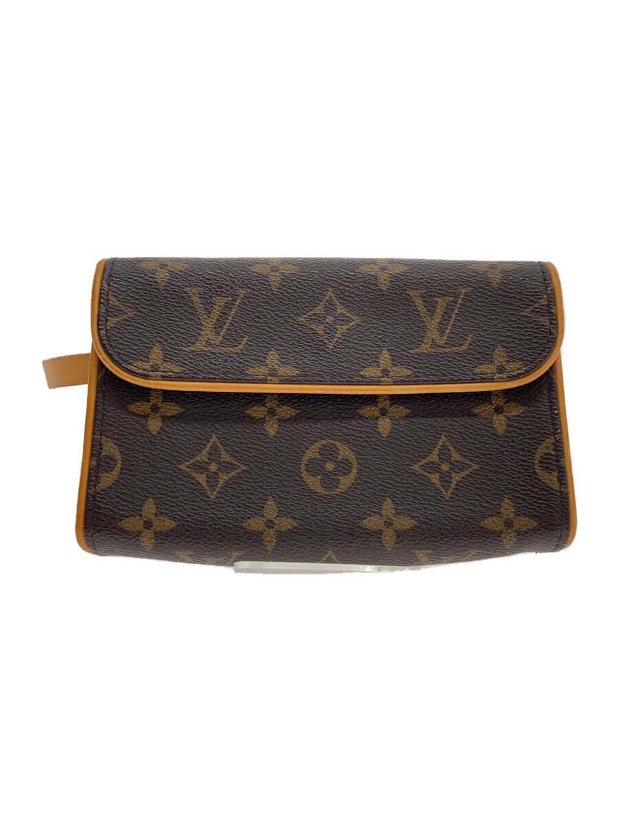 【中古】LOUIS VUITTON◆ポシェット・フロランティーヌ_モノグラム・キャンバス/PVC/BRW【バッグ】