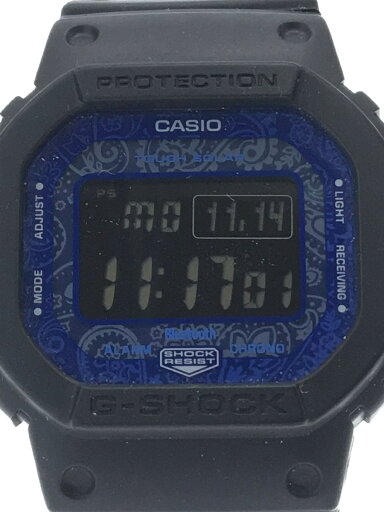 【中古】CASIO◆ソーラー腕時計_G-SHOCK/デジタル/ラバー/NVY/BLK【服飾雑貨他】 【中古】CASIO◆ソーラー腕時計_G-SHOCK/デジタル/ラバー/NVY/BLK【服飾雑貨他】