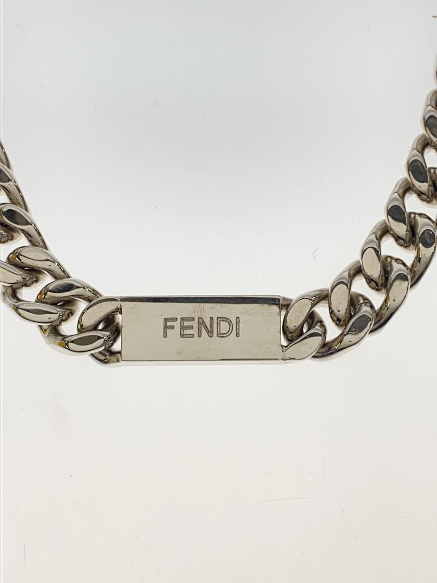 【中古】FENDI◆ネックレス/--/SLV/ト