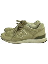 【中古】NEW BALANCE◆イングランド製/W576TTO/ローカットスニーカー/UK5/ベージュ/スウェード/ニューバランス【シューズ】