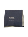 【中古】MHL.◆スカーフ/コットン/NVY/レディース【服飾雑貨他】