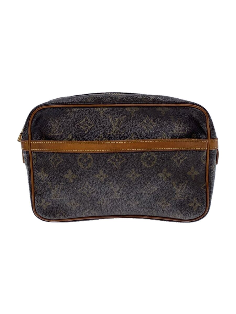 Rakuten - 【中古】LOUIS VUITTON◆コンピエーニュ23_モノグラム・キャンバス_BRW/レザー/BRW/総柄【バッグ】
