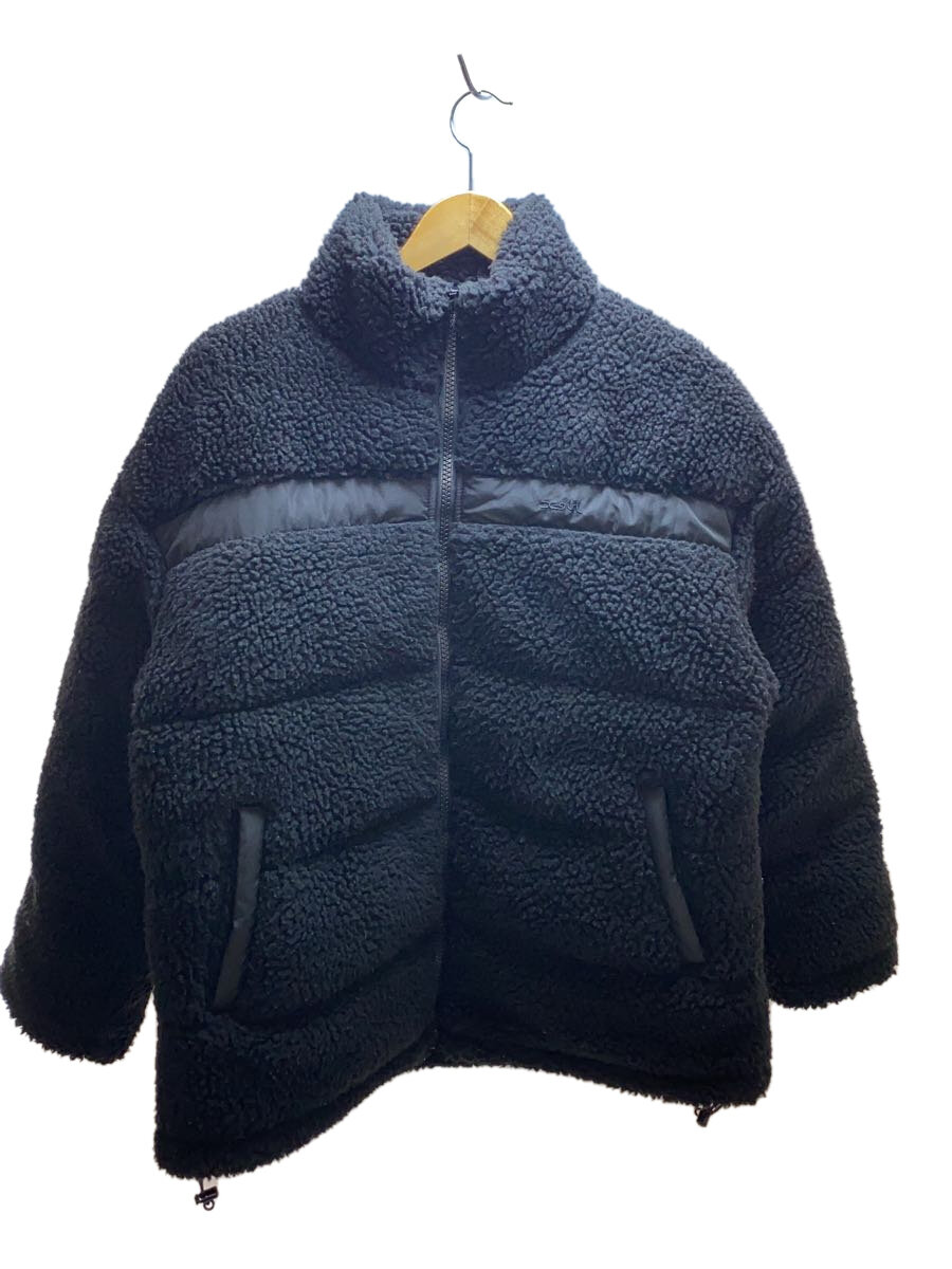 【中古】X-girl◆BOA PUFFER JK/ジャケット/M/ポリエステル/BLK/105224021001【レディースウェア】