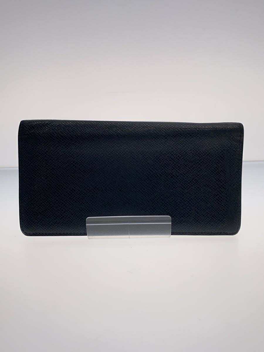 【中古】LOUIS VUITTON◆ポルト・フォイユ・プラザ_タイガ_BLK/--/BLK/メンズ【服飾雑貨他】