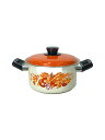 【中古】鍋/ホーロー/両手鍋/蓋ORN【キッチン用品】