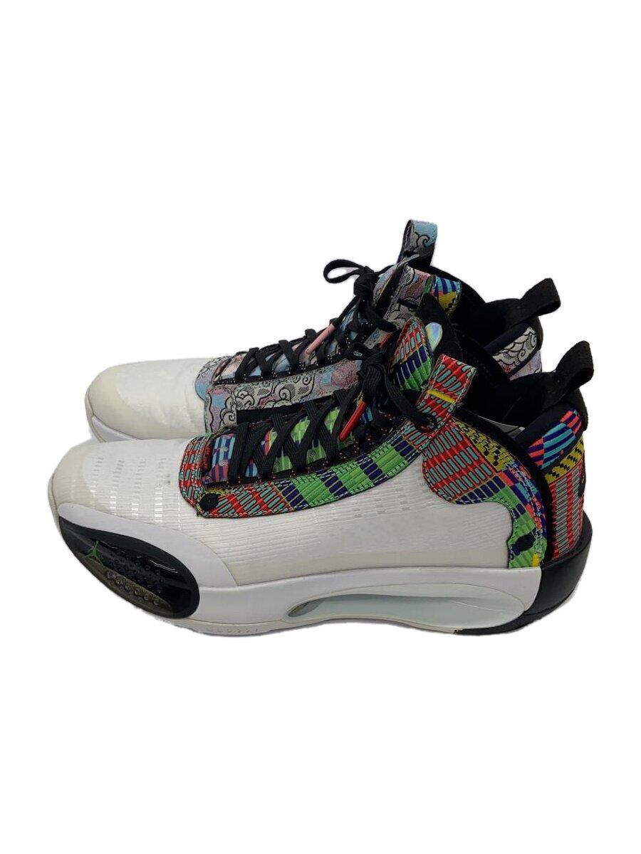 【中古】NIKE◆AIR JORDAN XXXIV RUI PE_エアジョーダン 34 RUI PE/27cm/マルチカラー【シューズ】